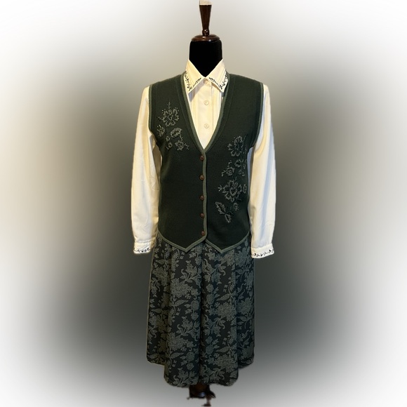 Dresses & Skirts - Koret Vintage Skirt, Blouse & Cardigan Outfit size 4P